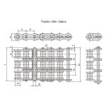 B-serie præcisionsrullekæder med kort deling