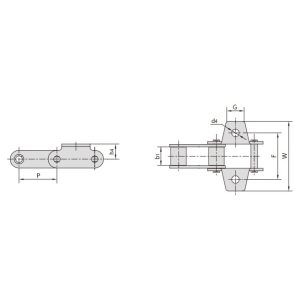 C-type og CA-type stålkæde til landbruget