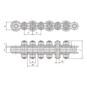 transportkæder med store ruller