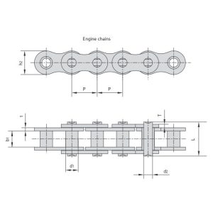 motorcykelmotor kæde