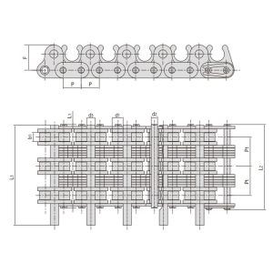 rullekæde til tekstilmaskiner