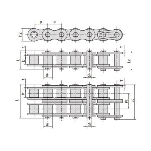selvsmørende rullekæde med kort deling