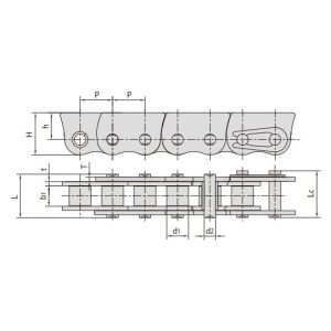 rustfri stålkæder mod sidebøjning til skubbevinduer