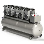 elektrisk oliefri luftkompressor til tandlægebrug