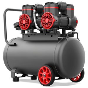 oliefri luftkompressor med dobbelt hoved