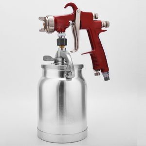 malingssprøjtepistolen producerer en lidt tykkere malingsfilm