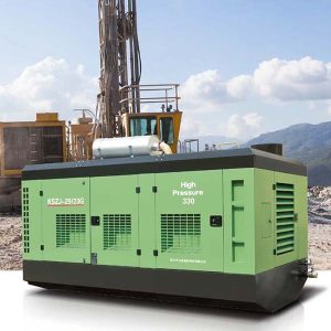 skidmonteret diesel-roterende skruekompressor