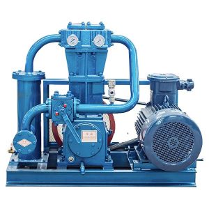 lastbil til aflæsning af kompressor